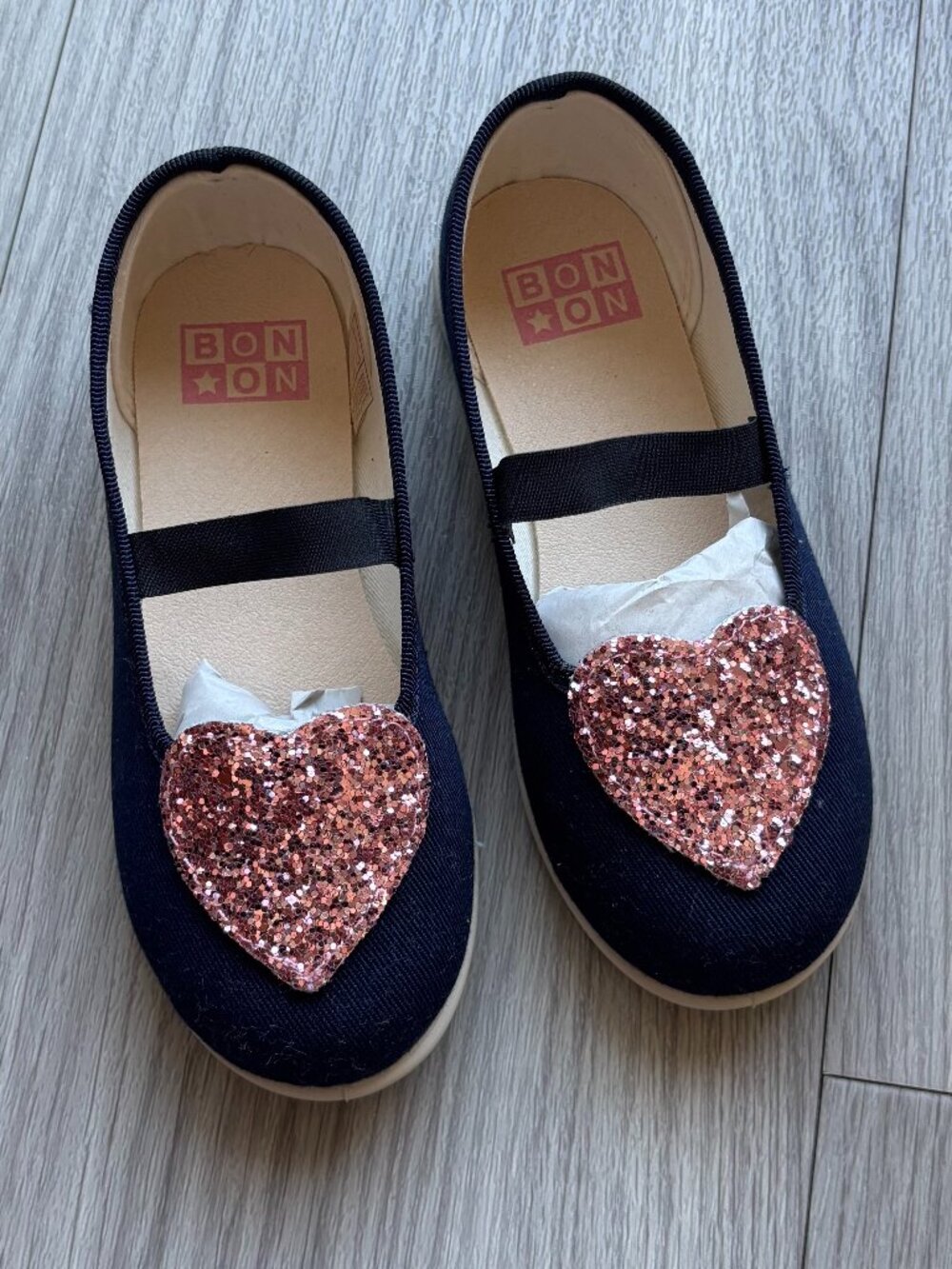 Bonton Paris Heart Slippers size 26